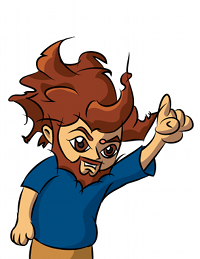 Original cartoon portrait of Ray